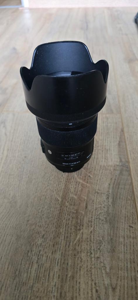 Sigma 50mm 1.4 Art voor Nikon F, Audio, Tv en Foto, Fotografie | Lenzen en Objectieven, Ophalen of Verzenden, Gebruikt, Standaardlens