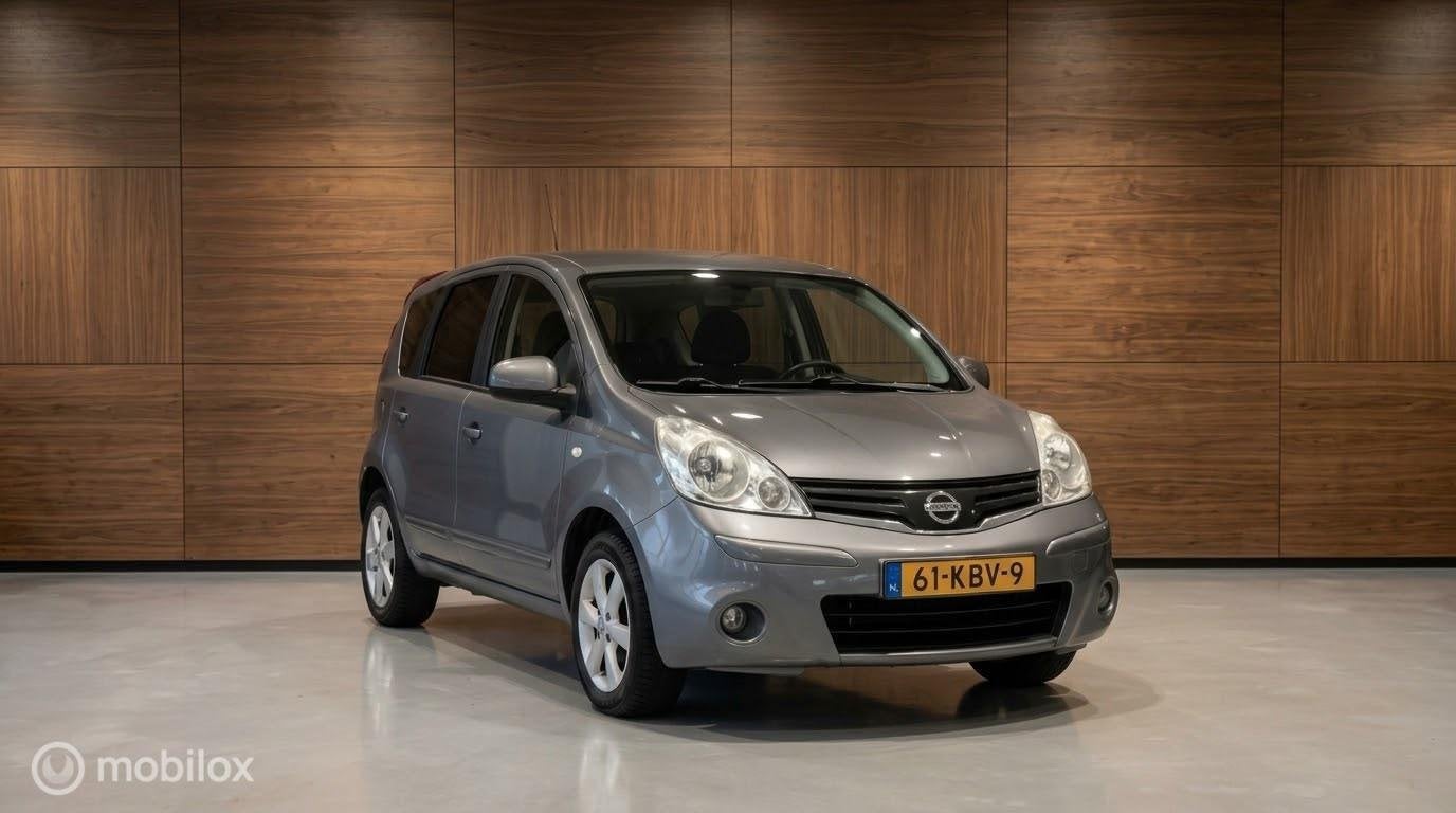Nissan Note 1.4 Acenta, Auto's, Voorwielaandrijving, Parkeersensor, Gebruikt, Zwart