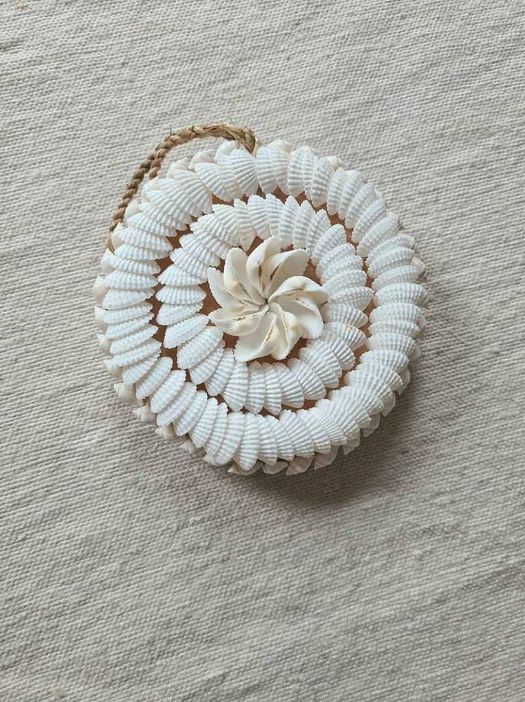 Schelpen hanger Ocean uit Bali, Overige materialen, Boho, Ophalen of Verzenden, Wit