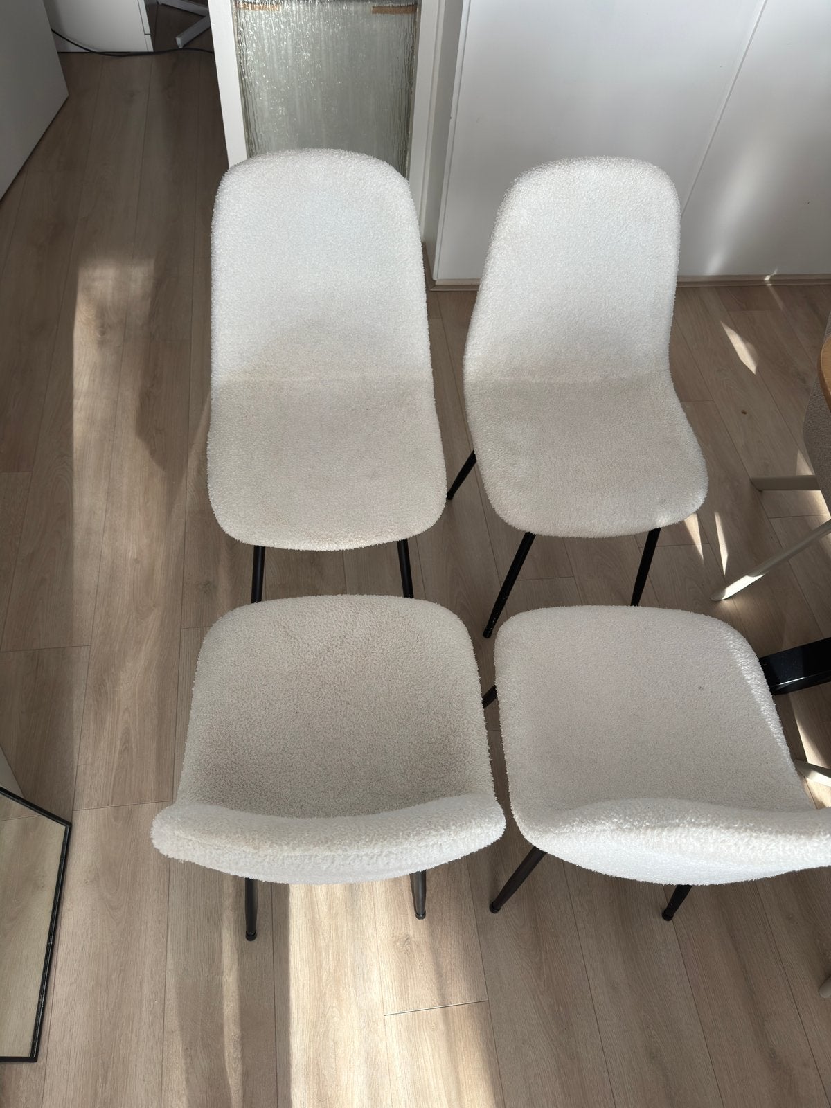 Eettafelstoel (x4) gratis af te halen, Ophalen, Gebruikt, Zwart, Vier