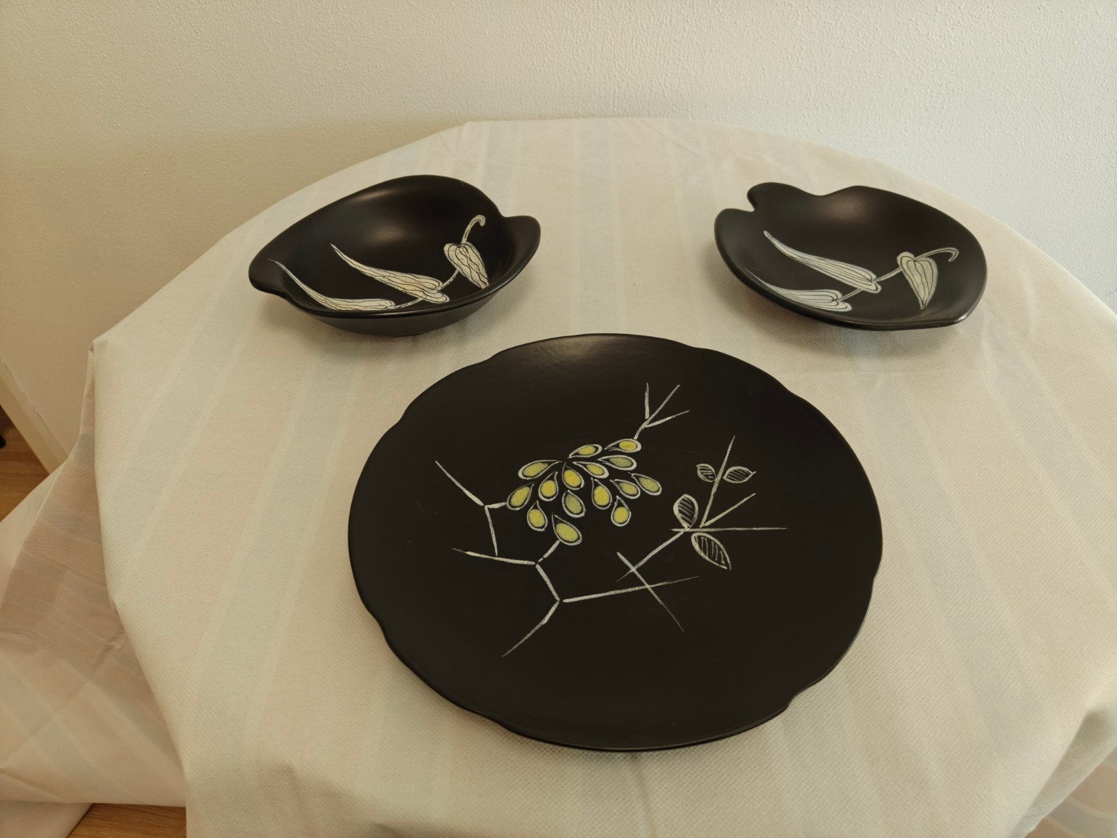 Koninklijke Plateelbakkerij Zuid-Holland Gouda Sgraffito Set, Ophalen