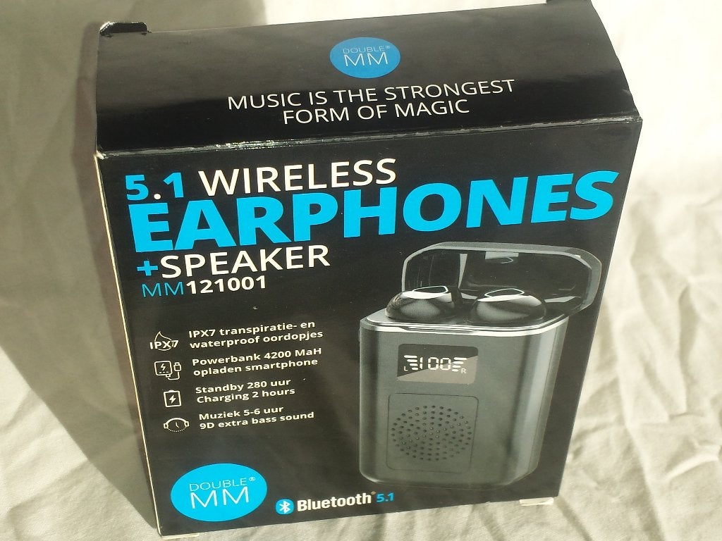 earphones en speaker, Audio, Tv en Foto, Koptelefoons, Overige merken, Verzenden, Op oor (supra aural), Zo goed als nieuw