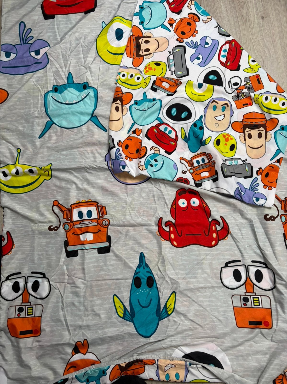 Pixar dekbedovertrek, Ophalen of Verzenden, Zo goed als nieuw, Dubbelzijdig, Meerkleurig