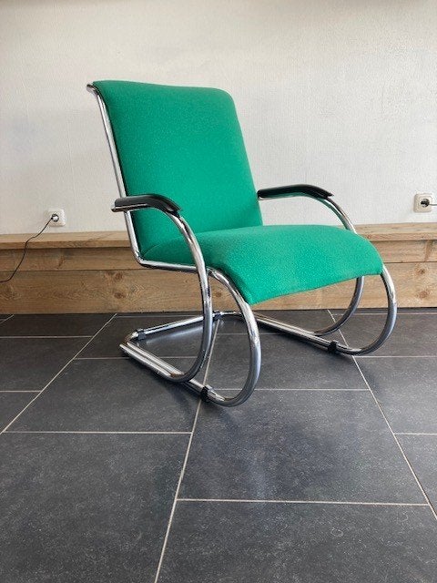Paul Schuitema , Dutch Originals , PS 1 fauteuil , Kvadrat, Design, 75 tot 100 cm, Zo goed als nieuw, Stof