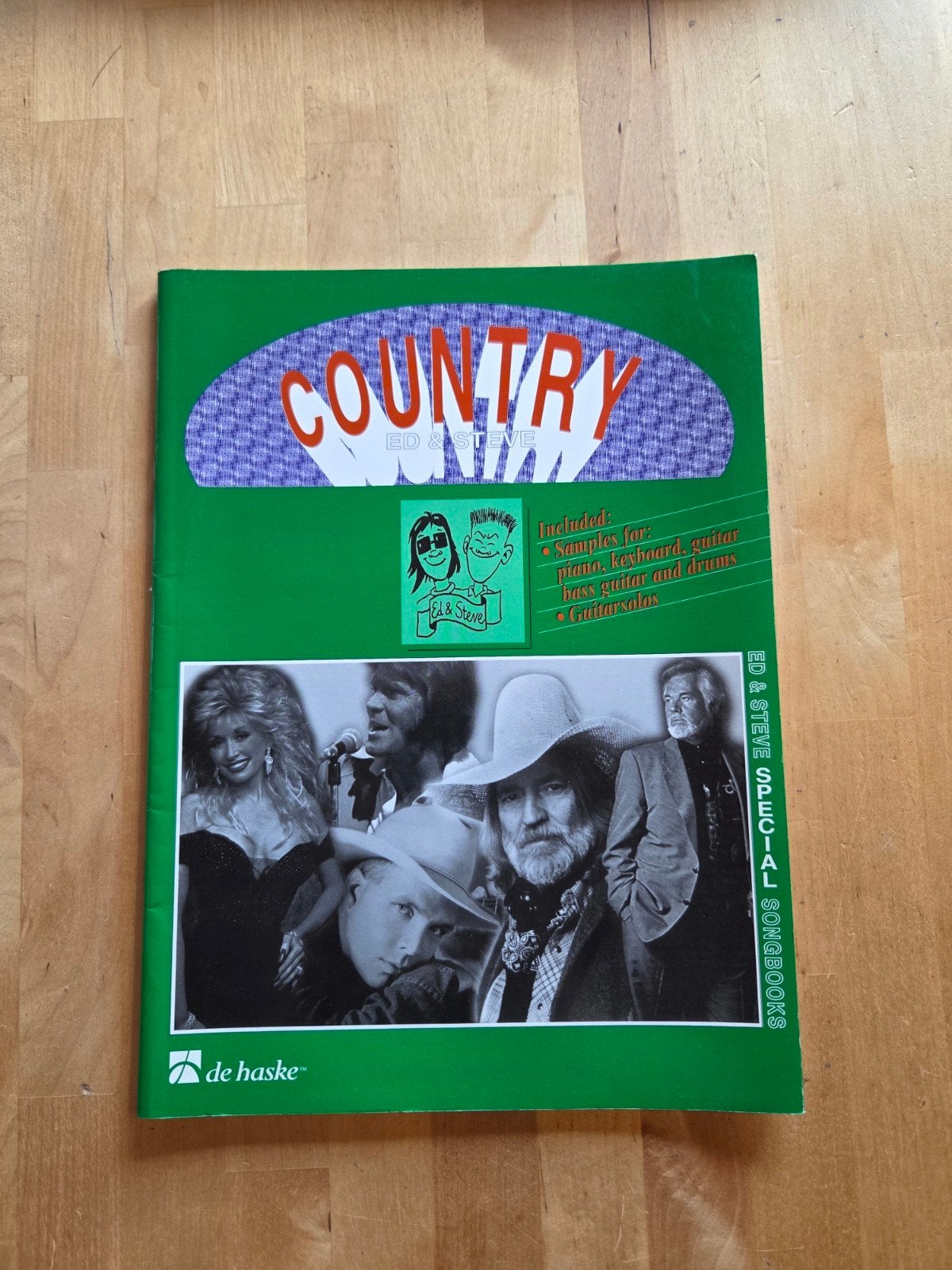 Nieuw Country Songbook Ed & Steve - Piano, Gitaar, Drums, Verzenden, Country en Western, Gitaar, Nieuw