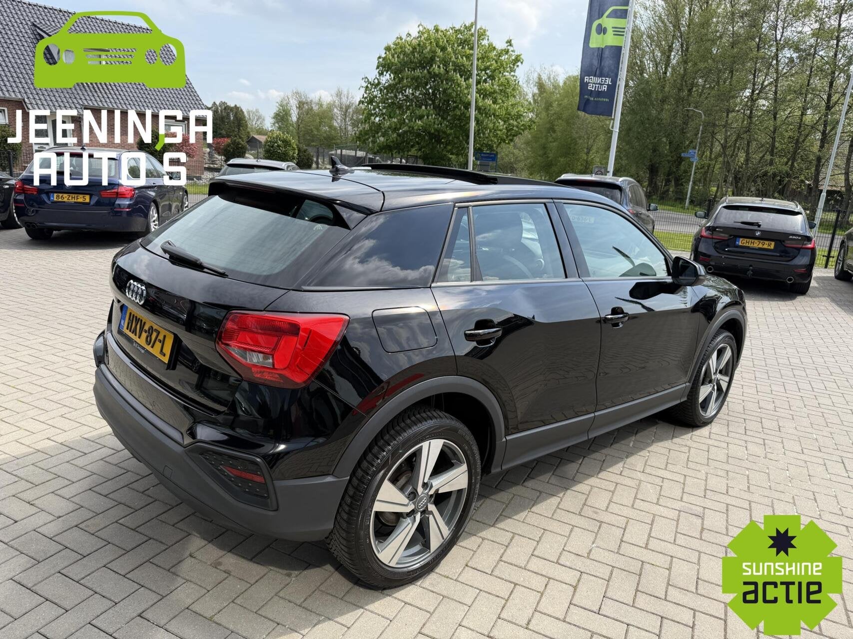 Audi Q2 35 TFSI Business Edition|S line|Navi|Pano|Clima|Stoe, Auto's, Stof, 4 cilinders, 150 pk, Zwart