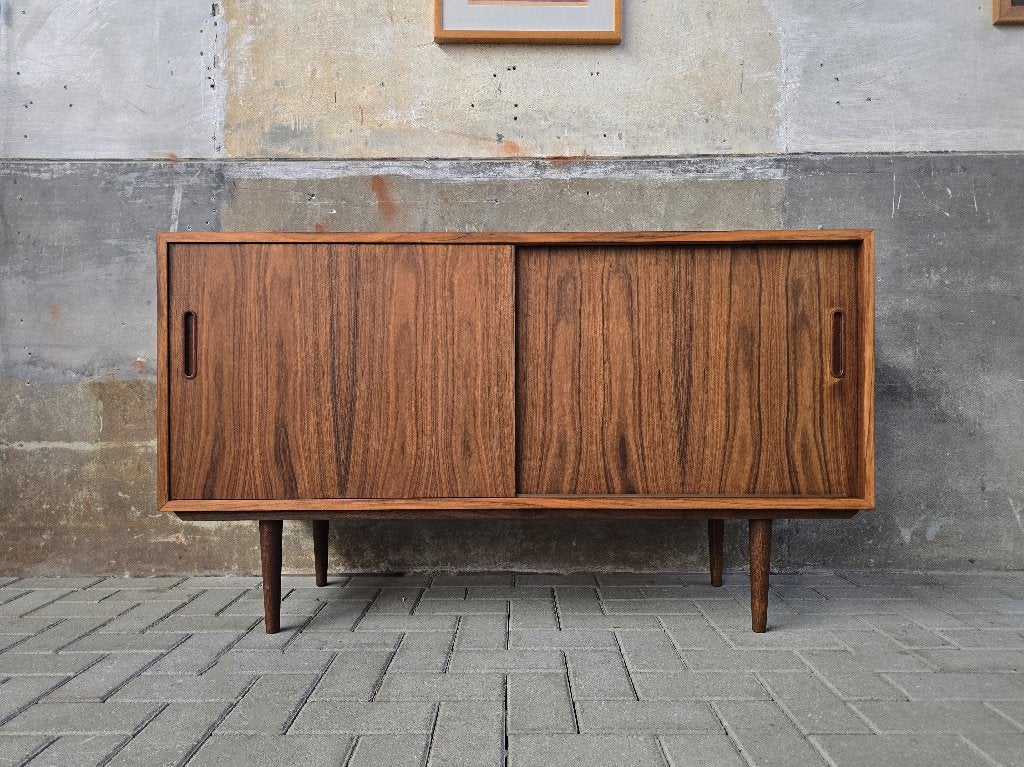 Deens Design Lowboard Palissander | Vintage Dressoir Kast 3, Huis en Inrichting, Kasten | Dressoirs, Gebruikt, Grenenhout, Ophalen of Verzenden