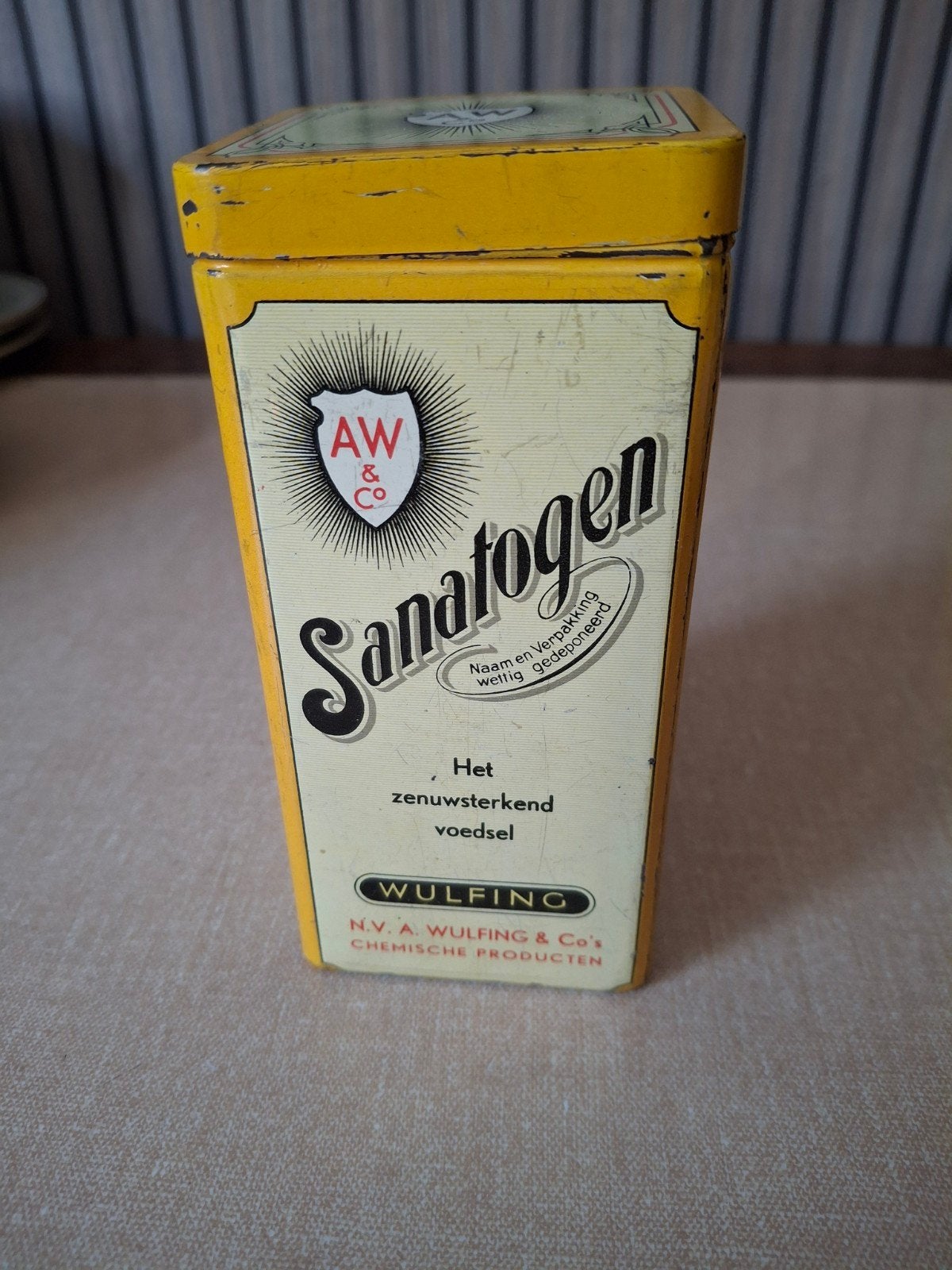Santogen blikje, Ophalen of Verzenden, Gebruikt, Overige, Overige merken