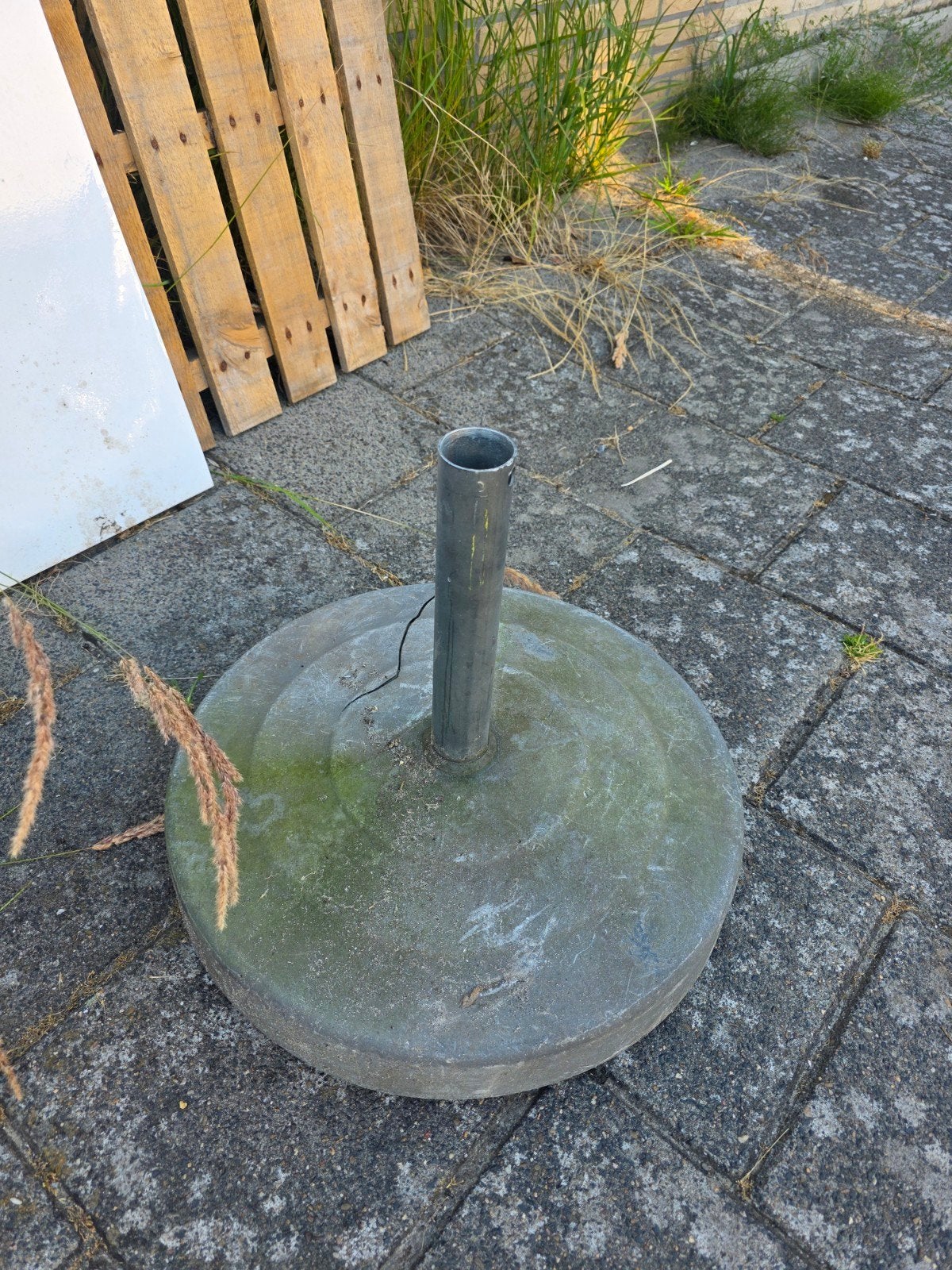 Gratis Parasolvoet - Gebruikt met lichte schade, Ophalen, Gebruikt, Minder dan 1 meter, Parasolvoet