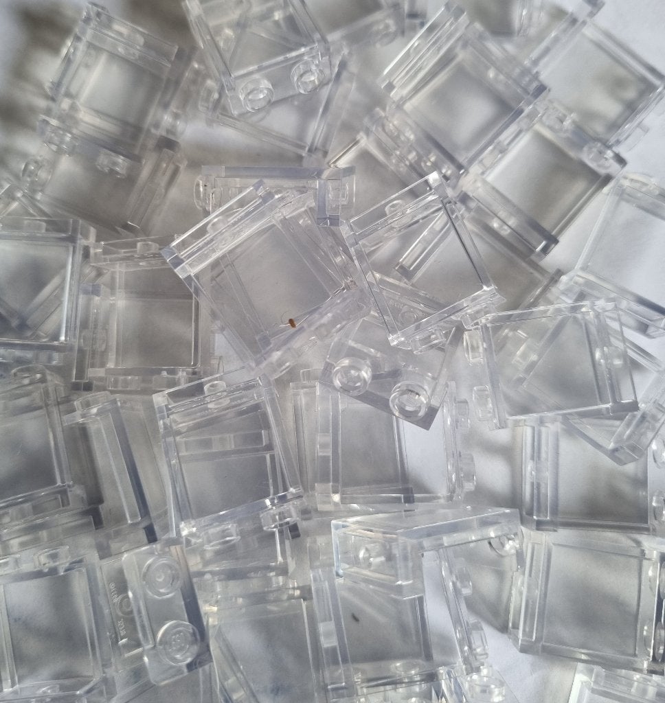Lego 1x2x2 solid studs panel, Transparant clear (per 25), Ophalen of Verzenden, Nieuw, Losse stenen, Lego