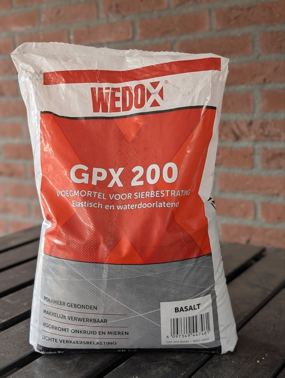 Wedox GPX 200 Voegmortel Sierbestrating Basalt, Ophalen, Gebruikt