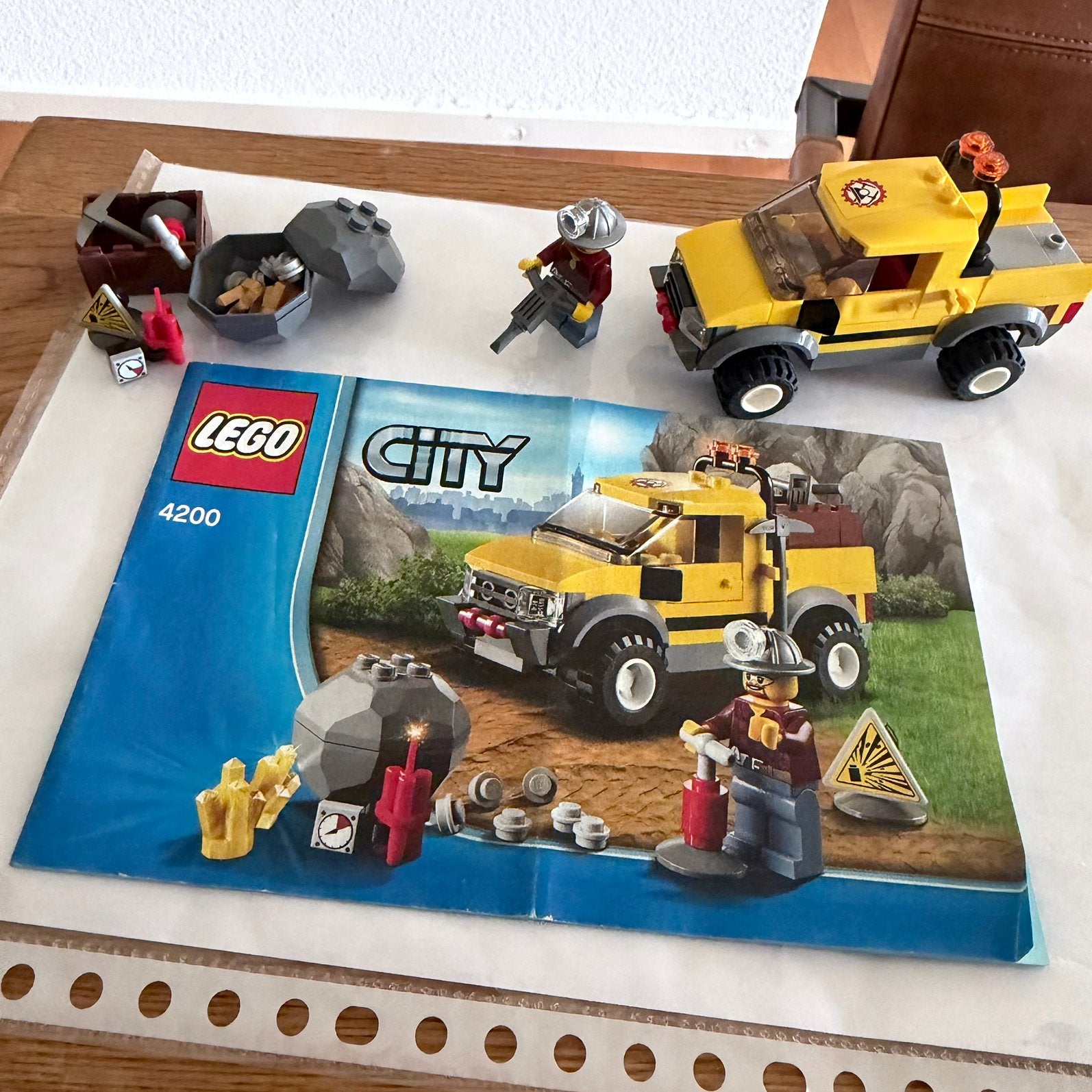 LEGO City 4200 Mining 4x4 – Compleet + boekje, Ophalen, City, Lego, Complete set