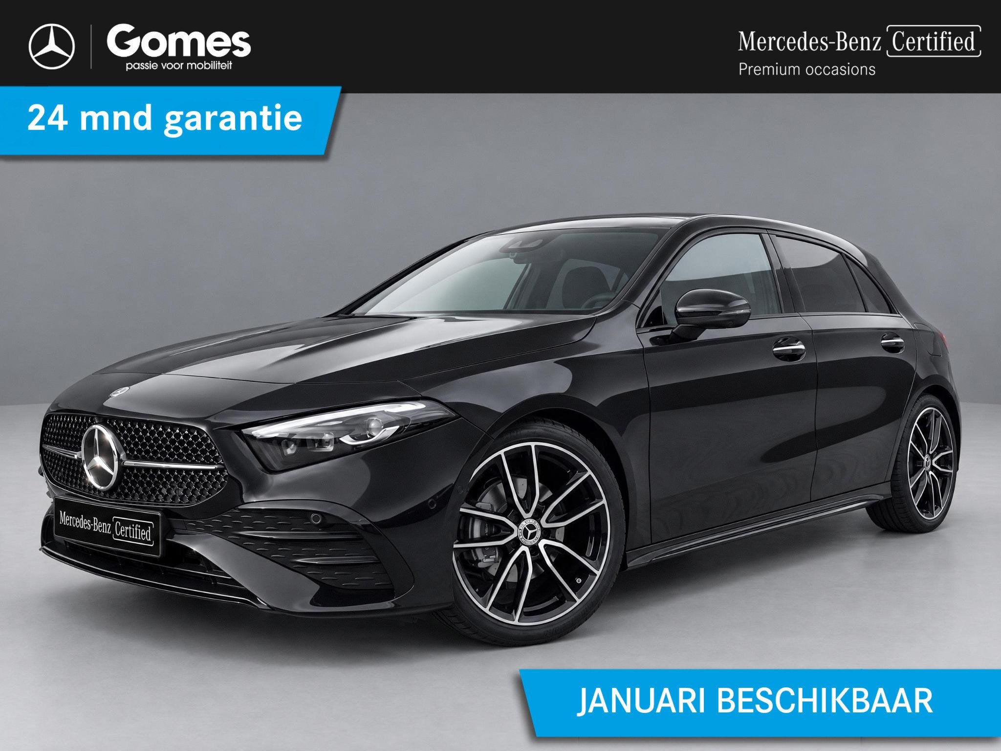 Mercedes-Benz A 180 Business Solution AMG | AMG Plus Pakket, 136 pk, 4 cilinders, Zwart, Origineel Nederlands