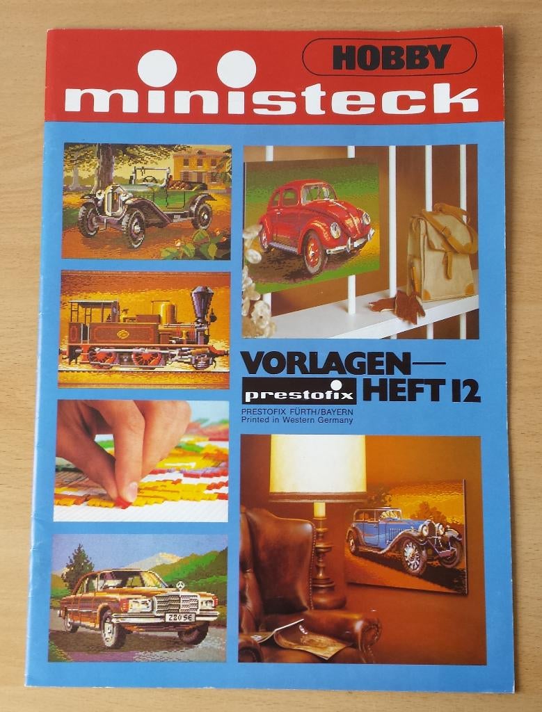 Ministeck - Voorbeeldboek nr. 12 - Elf Auto's en Treinen, Hobby en Vrije tijd, Ministeck, Gebruikt, Voorbeeldboek, Ophalen of Verzenden