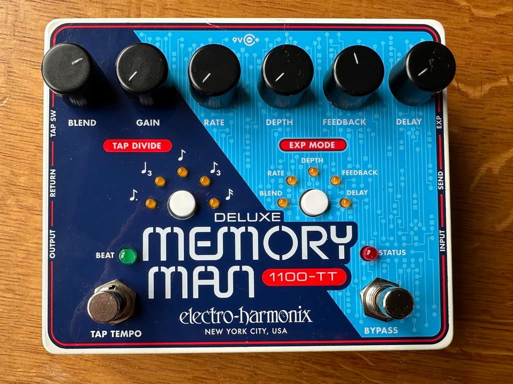 Electro-Harmonix Deluxe Memory Man 1100TT, Muziek en Instrumenten, Effecten, Ophalen of Verzenden, Zo goed als nieuw, Delay of Echo
