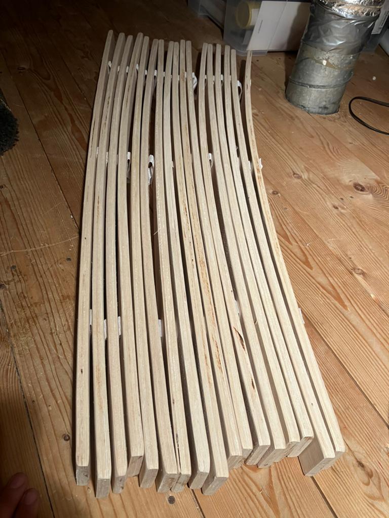 Lattenbodem zgan, Ophalen, Zo goed als nieuw, Eenpersoons, 90 cm