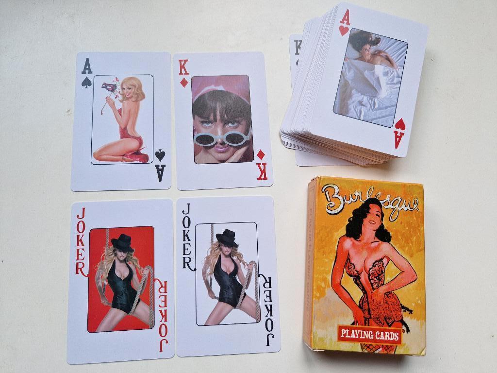 Pin‑up Burlesque kaartspel – vintage stijl – in mooie staat, Ophalen of Verzenden, Zo goed als nieuw, Speelkaart(en)