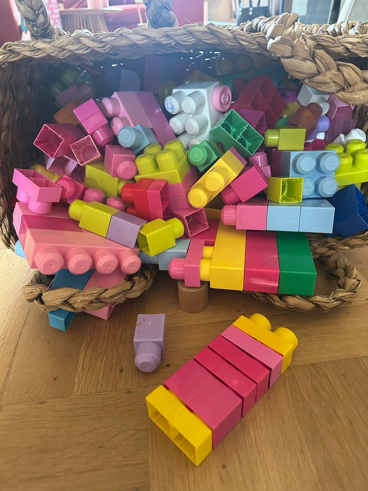 Mega Bloks met Ariel, autootje en glitter blokken, Kinderen en Baby's, Speelgoed | Bouwstenen, Ophalen, Gebruikt, Megabloks