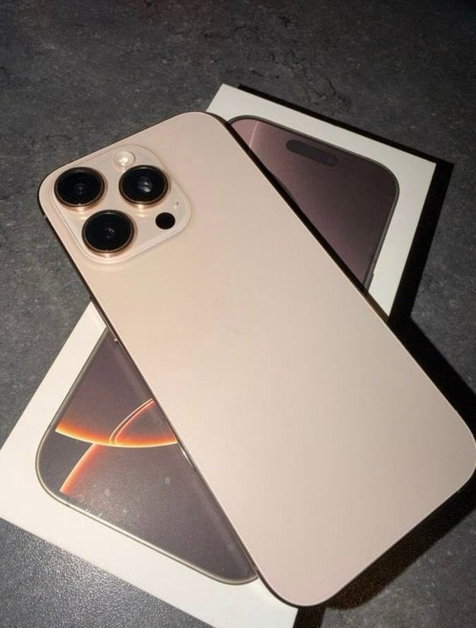 iPhone 16 Pro Desert Titanium -Nieuw, Telecommunicatie, Ophalen, Nieuw, Goud, 128 GB