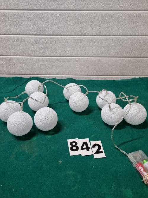 kerstballen van katoen 10 aan een[842], Ophalen of Verzenden, 'T Olde Gre-j, Info@toldegrej.nl, Endepoelstraat 20f Didam