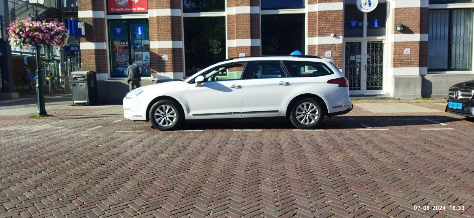 Citroën C5 1.6 Hdif Tourer AUT 2014 Wit, Auto's, 4 cilinders, Diesel, C5, Geïmporteerd
