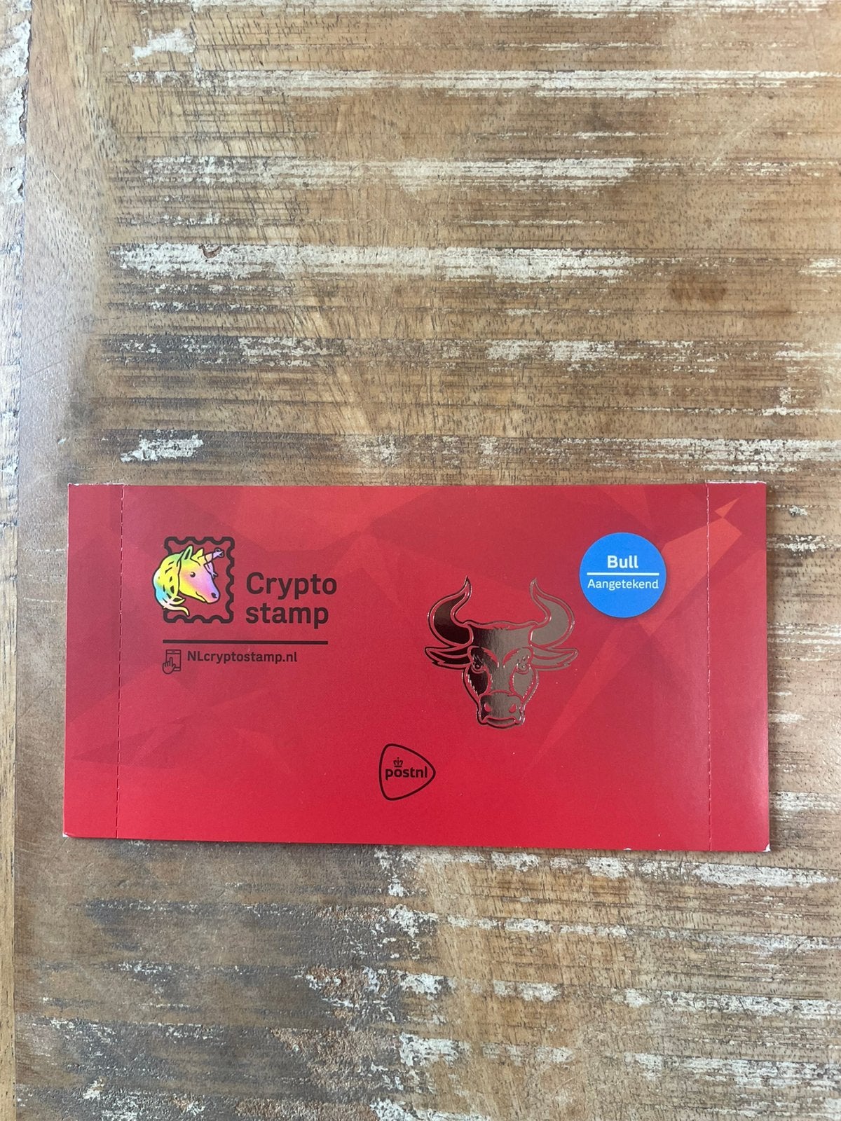 2022 Crypto Postzegels Stier NVPH CR1 Postfris., Postzegels en Munten, Postzegels | Nederland, Ophalen of Verzenden, Na 1940, Postfris