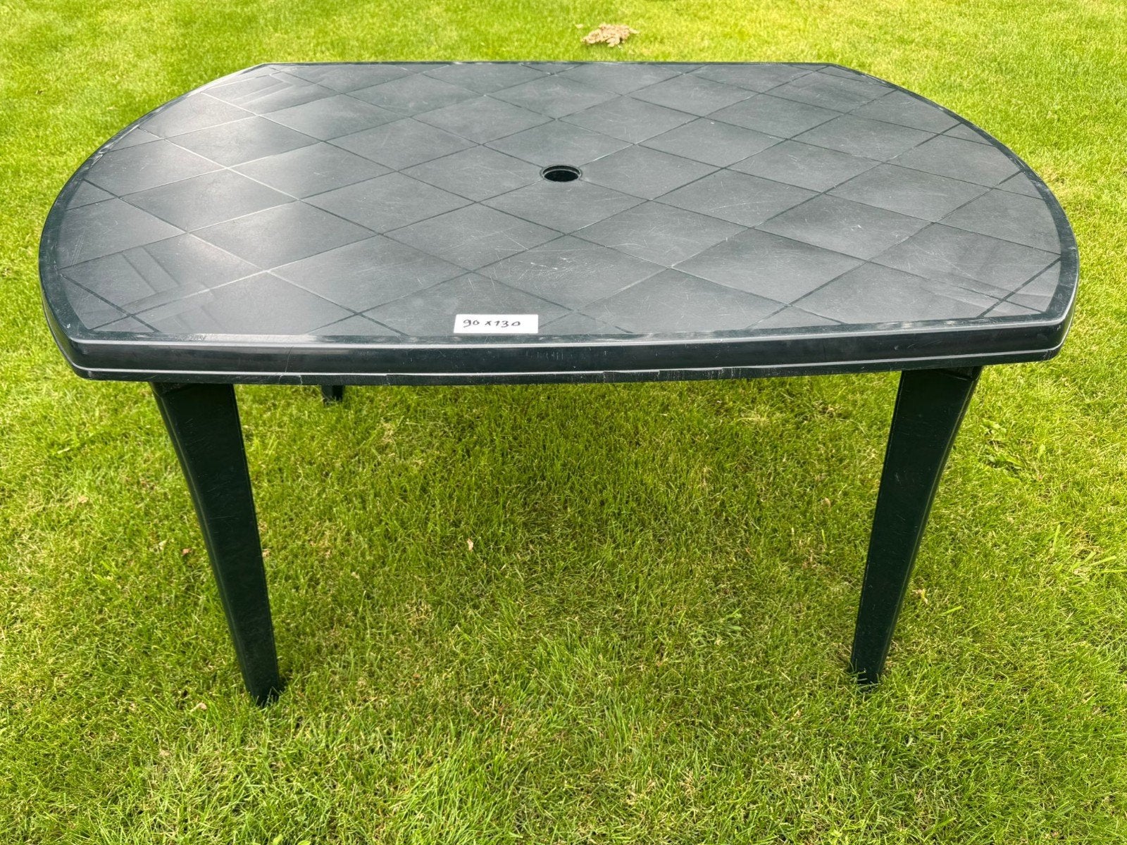 Hartman Tuintafel Kunststof Donkergroen, Tuin en Terras, Tuintafels, Ophalen, Gebruikt, Rechthoekig, Kunststof