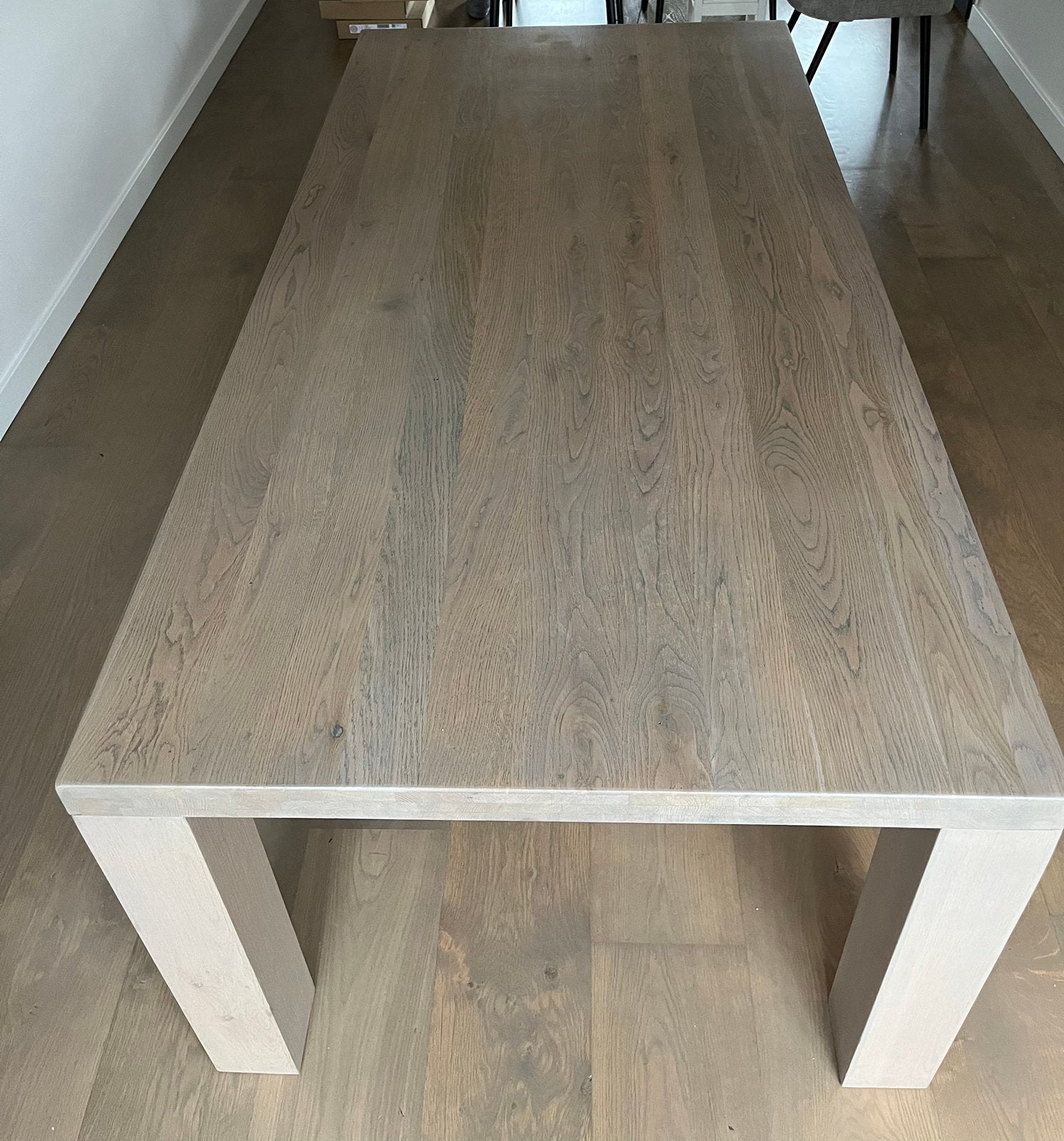 GRATIS EETTAFEL 200X100, Huis en Inrichting, Ophalen, Gebruikt, Eikenhout, 200 cm of meer