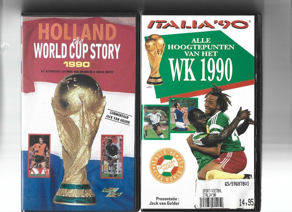 Voetbal VHS Video Banden , 17 x, Verzenden, Zo goed als nieuw, Buitenlandse clubs, Overige typen
