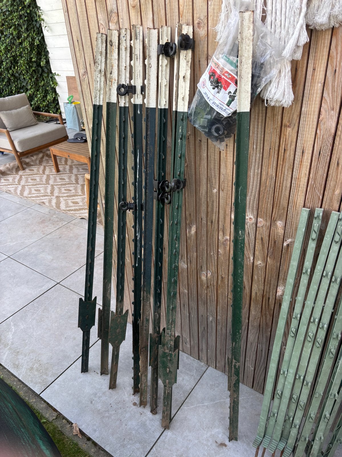 9x Gebruikte Voss farming t-post en isolatoren, Toebehoren