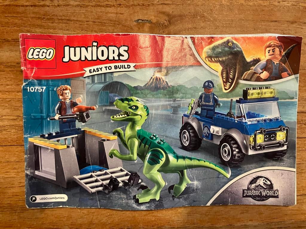 Lego Juniors 10757 Jurassic World Pteranodon Ontsnapping, Ophalen of Verzenden, Zo goed als nieuw, Complete set, Lego