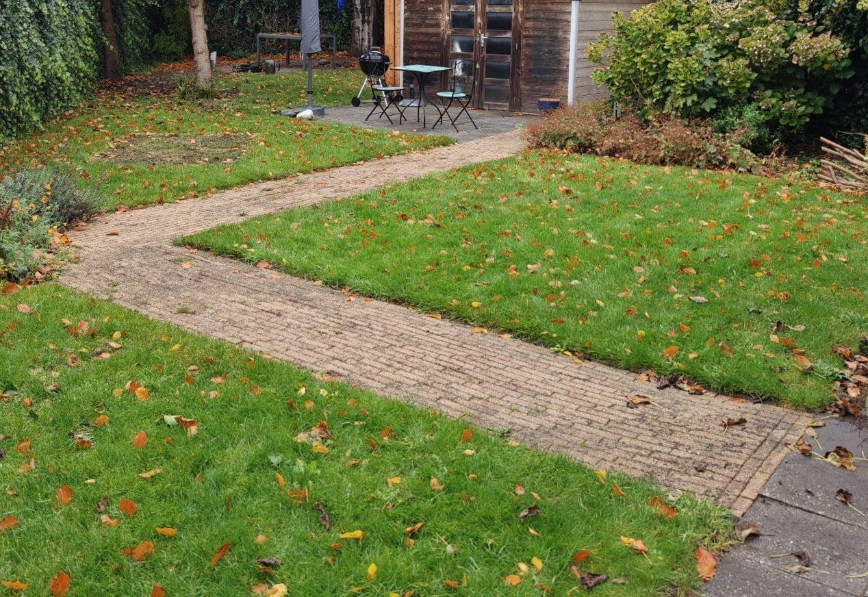 Tuintegels Waalformaat, Tuin en Terras, Tegels en Klinkers, Ophalen, Gebruikt, 5 tot 10 m², Beton