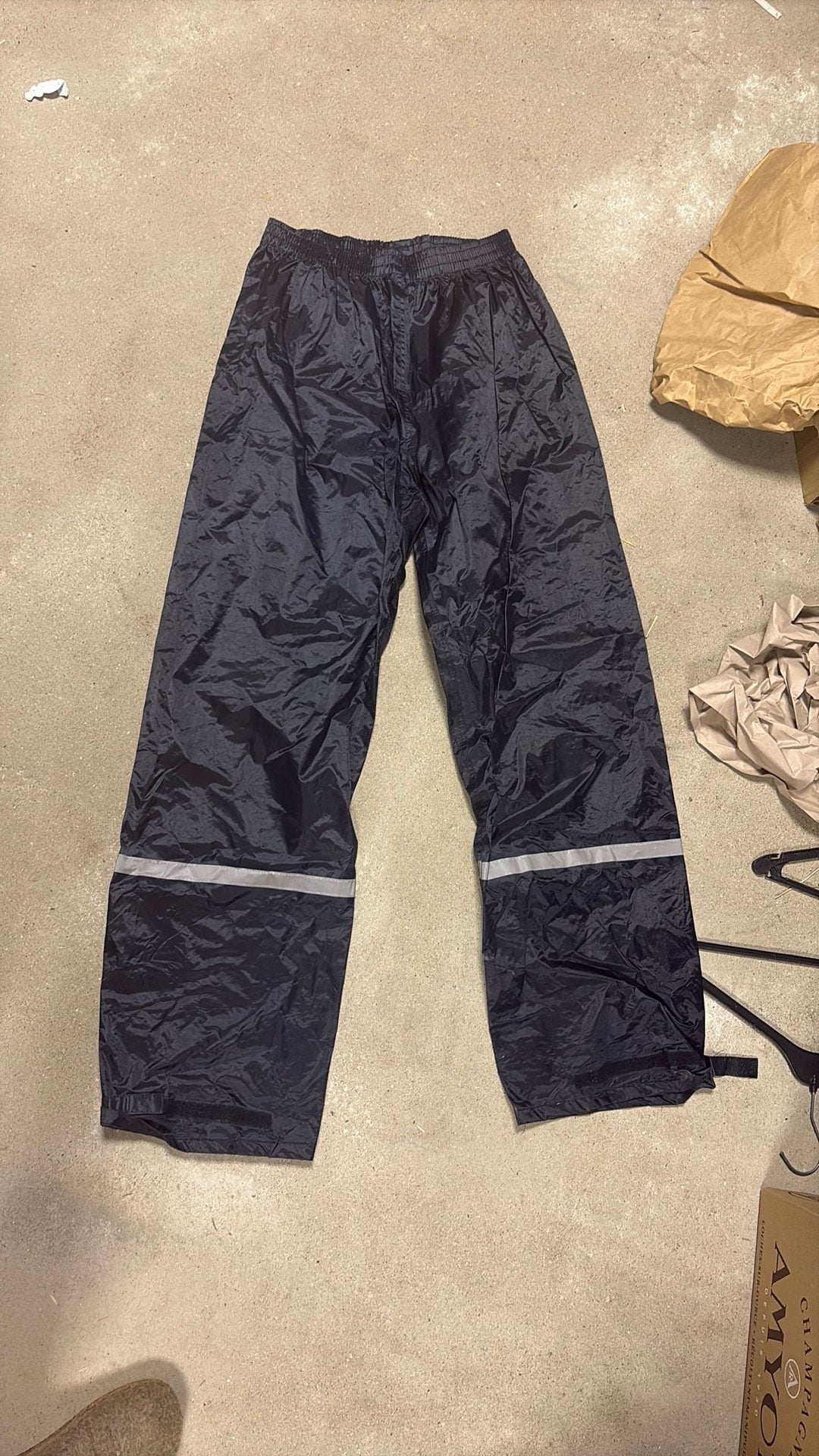 Hema Regenbroek Maat M - Zwart met reflecterende strepen, Ophalen of Verzenden, Zo goed als nieuw, Regenbroek, Dames