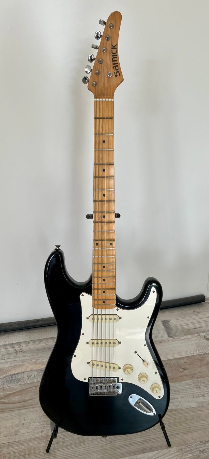 Samick Stratocaster, Muziek en Instrumenten, Snaarinstrumenten | Gitaren | Elektrisch, Ophalen, Gebruikt, Solid body, Overige merken