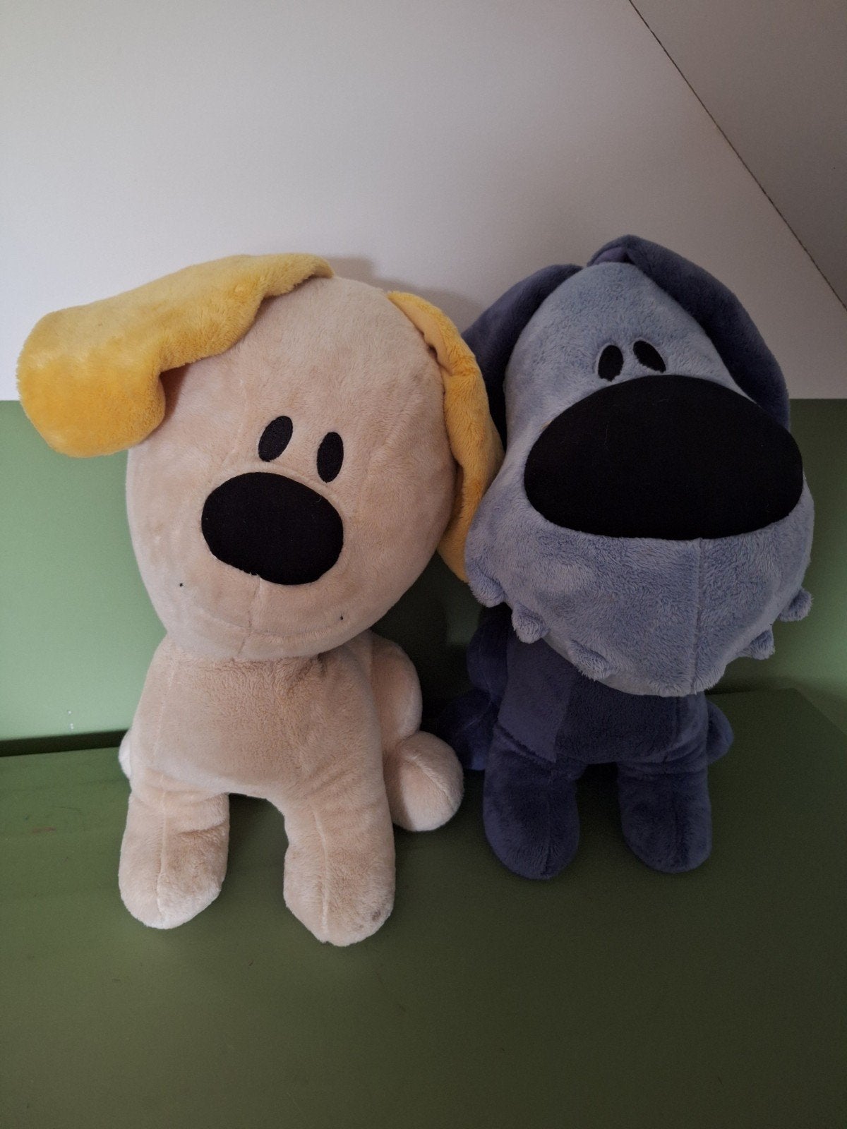 Grote Wortel en Pip knuffels - 30 cm, Gebruikt, Overige karakters, Middelgroot (20 tot 80 cm), Beige