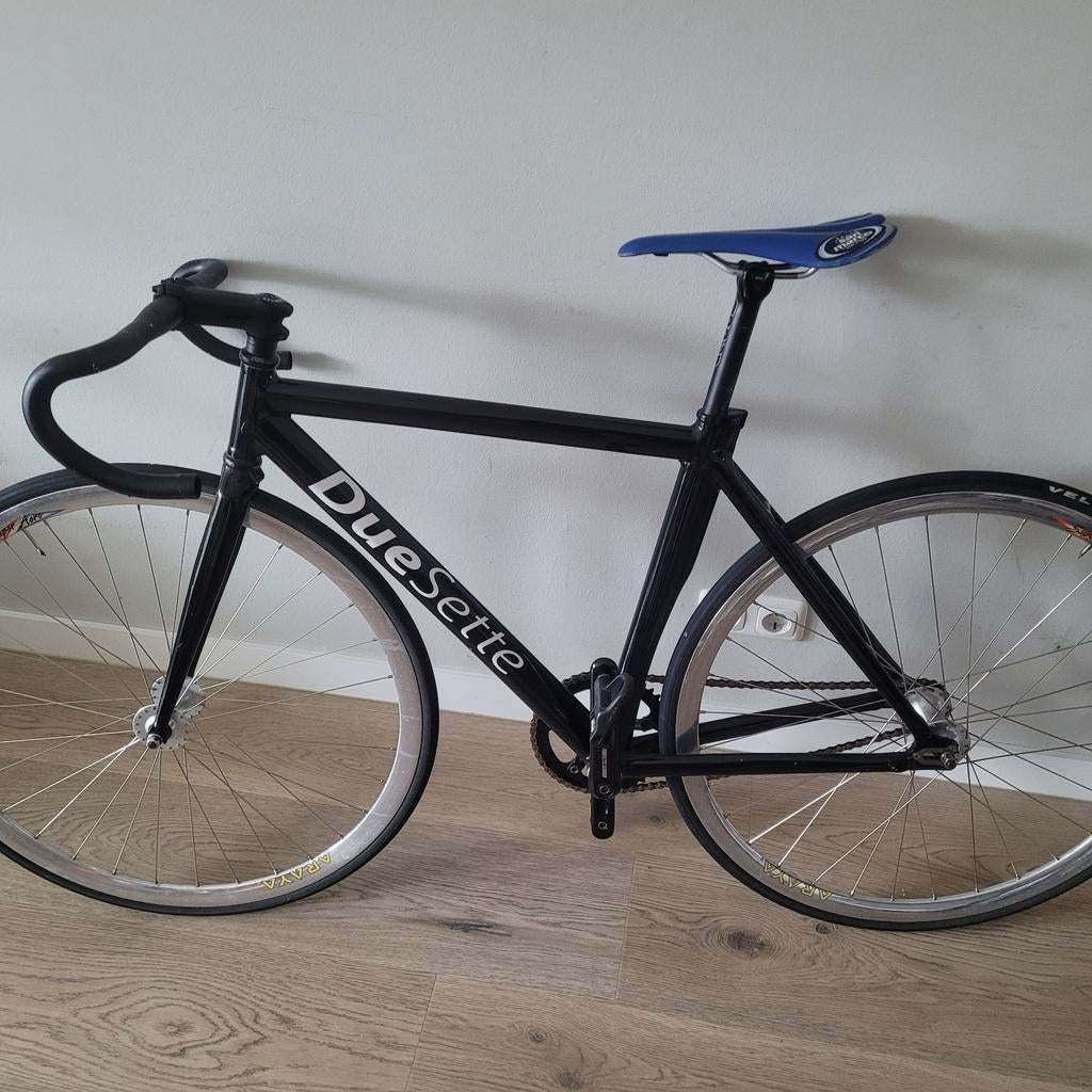 DueSette Baanfiets - Zwart, Lichtgewicht en Snel, Overige merken, Gebruikt, Heren, Aluminium