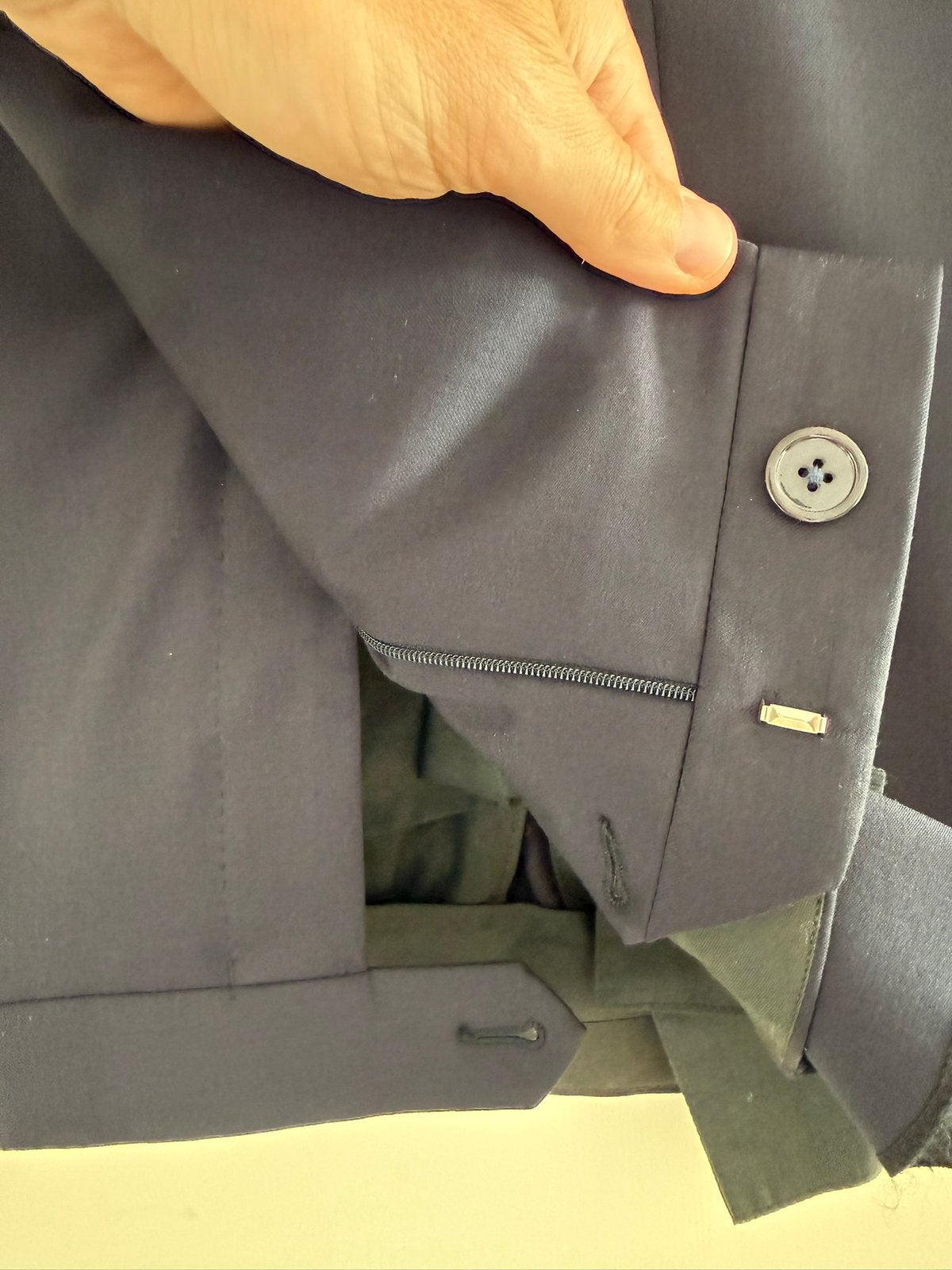Nieuwe pantalon, blauw, wol, mt 60, Oger Amsterdam, Verzenden, Nieuw, Overige maten, Blauw
