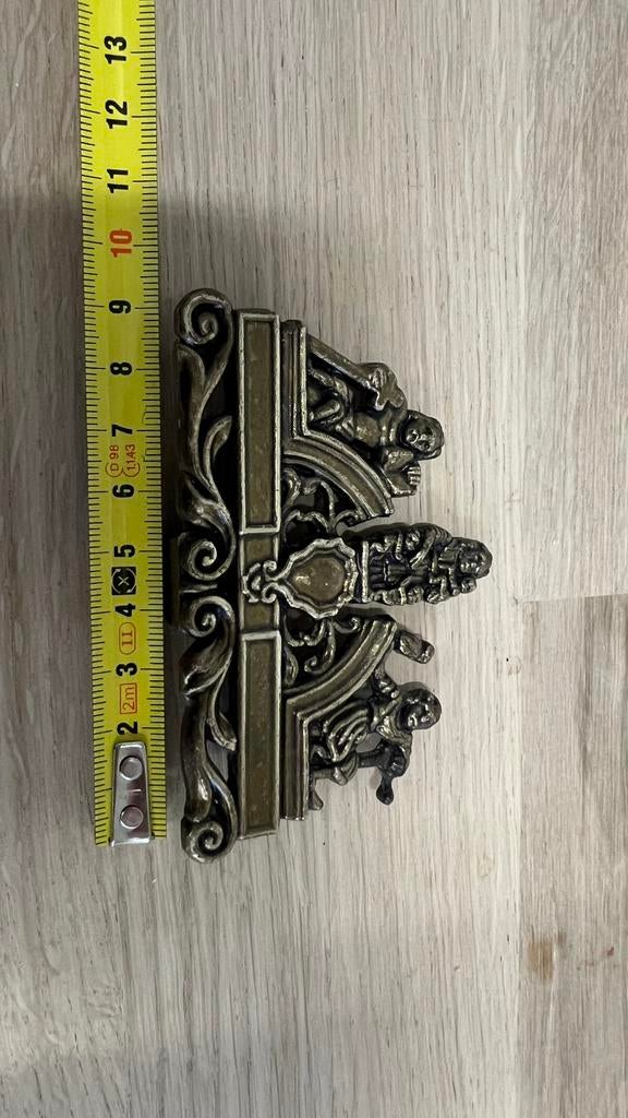 Antieke Messing Messenlegger – Barok Stijl met Engelen/Putti, Antiek en Kunst, Ophalen of Verzenden