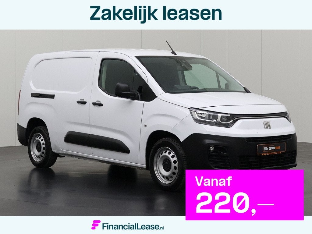 Fiat Doblò 1.5HDi | Navigatie | Multimedia | Airco | Cruise, Stof, Gebruikt, Euro 6, Wit