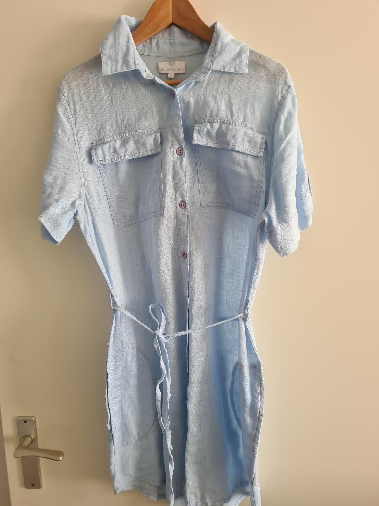 jurk maat L, Maat 38/40 (M), Blauw, Ophalen of Verzenden, Zo goed als nieuw