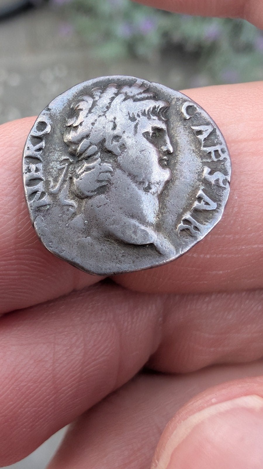 Denarius Nero - zeldzaam type., Ophalen of Verzenden, Italië