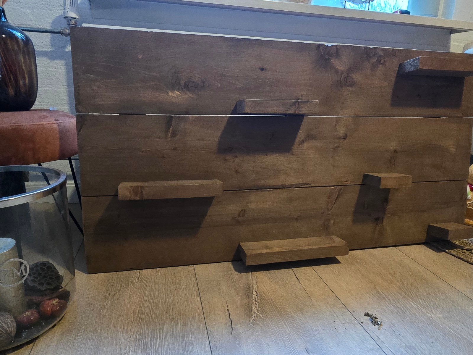 wandpaneel van Steigerhout, Ophalen, Gebruikt