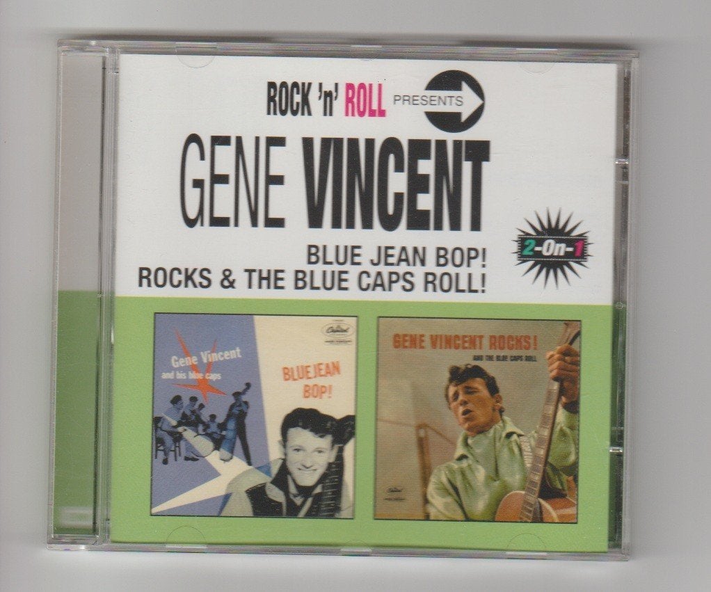Gene Vincent  & Blue caps - 2 lp on 1 cd - Blue Jean Bop cd, Ophalen of Verzenden, Gebruikt, Rock