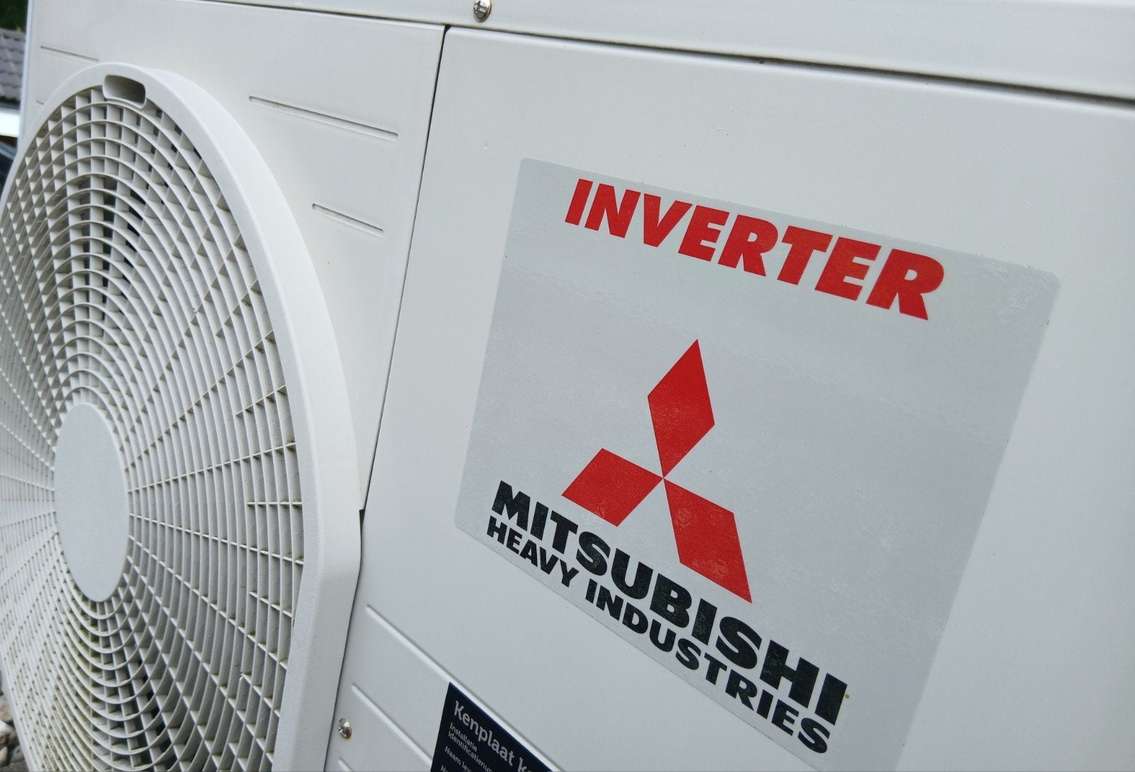 Mitsubishi industries airco 3,5 kw, Ophalen, Zo goed als nieuw, Wandairco, 3 snelheden of meer