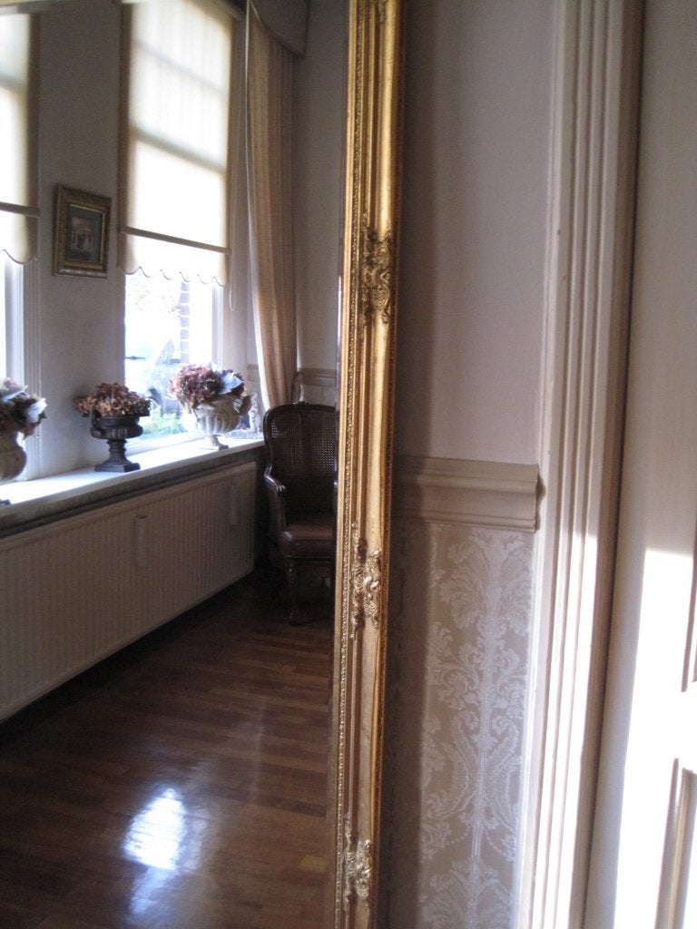 Foto 5 van Chique!! 183x83cm Antiek-Gold "Facet" Unieke "Barok" Spiegel