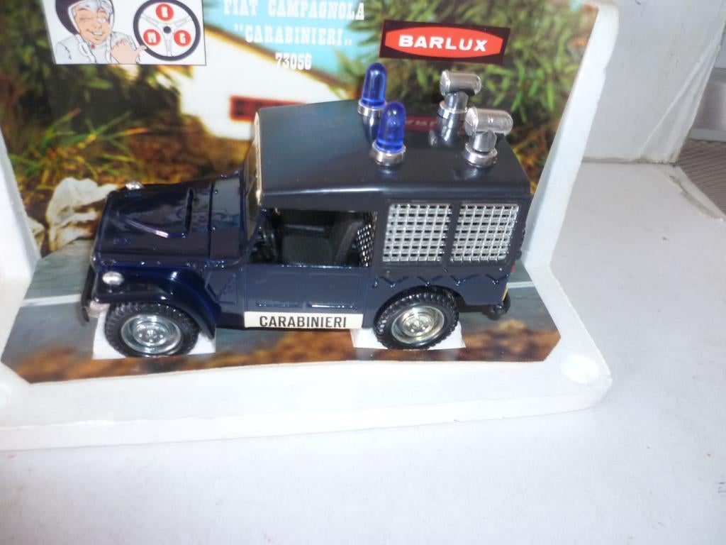 Barlux Zoom Fiat Campagnola Carabinieri Politie 1:25 auto, Ophalen of Verzenden, Zo goed als nieuw, Auto, Overige merken