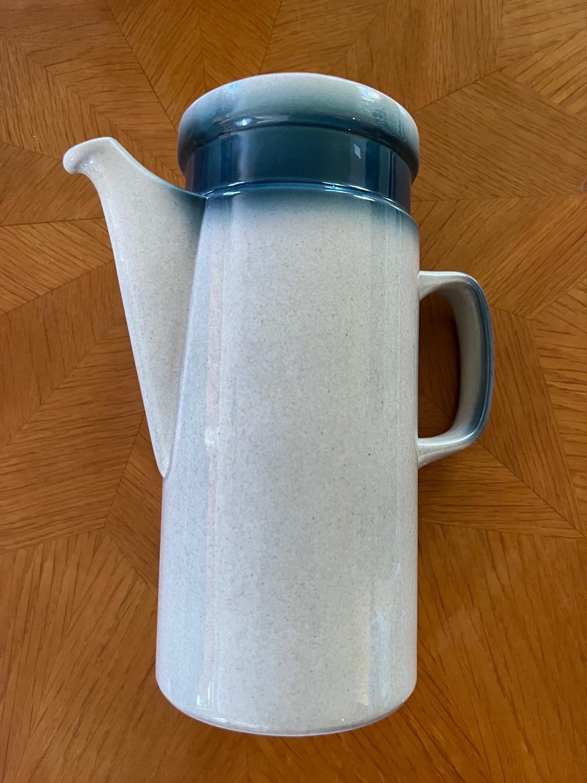 Wedgewood Blue Pacific Koffiepot - Blauw/Wit, Ophalen of Verzenden