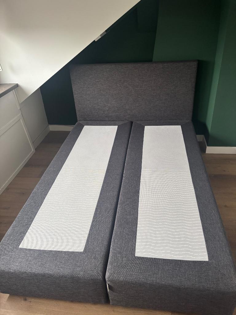 Boxspring bed, Ophalen, Gebruikt, Tweepersoons, 140 cm