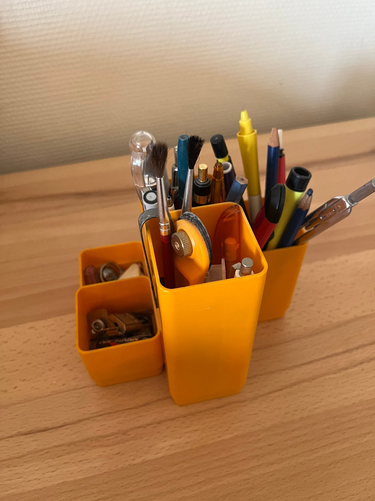Vintage pennenbakje jaren 70 - zonder inhoud, Diversen, Bureau-accessoires, Ophalen, Gebruikt