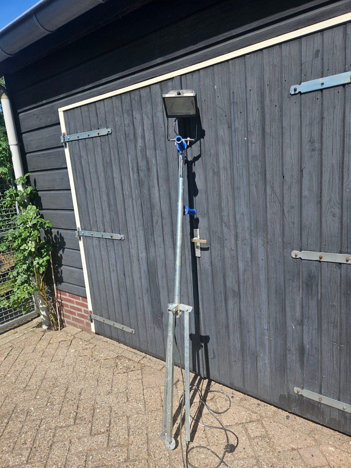 Halogeen Bouwlamp 1000W op Statief met Voetschakelaar, Ophalen